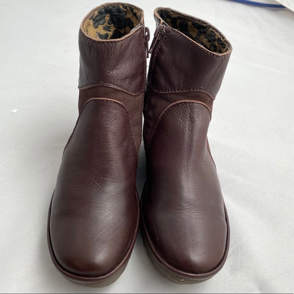 Fly London Yago brown boot 39